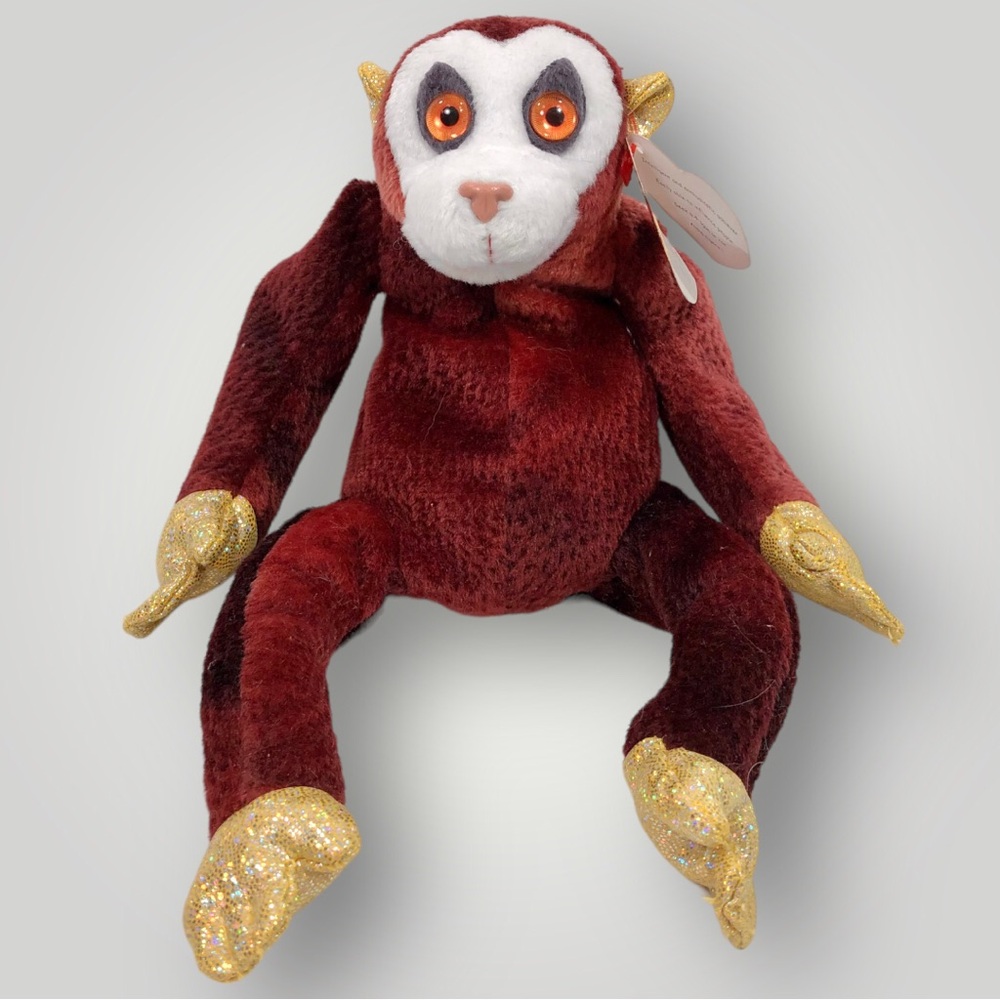 TY ZODIAC COLLECTION 2000 – Monkey the Zodiac Beanie Baby – 8”
